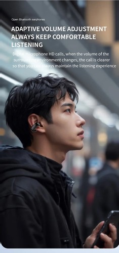 Ultra Open Earbuds Wireless Bluetooth Open Ear Wireless white and black USA - Picture 9 of 28