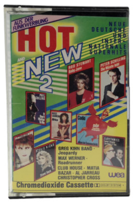 MC Hot And New 2 - Phil Collins Rod Stewart Eurythmics Kassette Tape - wea 1983