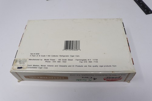 Model Power N Scale Collector Dutch Masters 4-Pack Fine Cigar Train Cars in Box - Picture 12 of 12