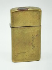 Vintage Zippo Luv Me, Love Me Brass Slim Lighter 1989.