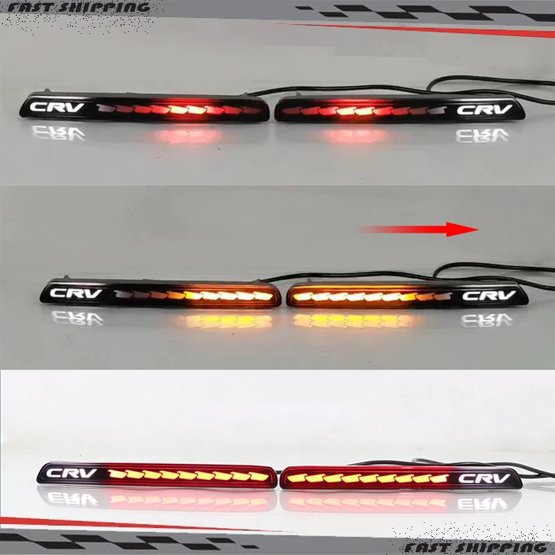 LED Rear Bumper Reflector Lights Turn Signal Fog Lamp for Honda CR-V CRV 2023
