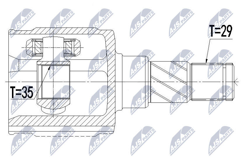 ✅Fits NTY NPW-CH-079 INNER CV JOINT  ⭐UK Seller⭐ - Image 14