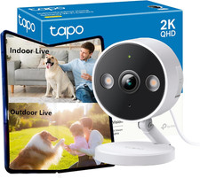 Image of Tapo C120 2K 4MP Indoor Outdoor Camera House Security Camera, Dual Spotlights Wi