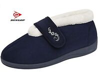 Dunlop Ladies Touch Fasten Slippers NAVY size 6  *SALE*  £10 -  POST FREE