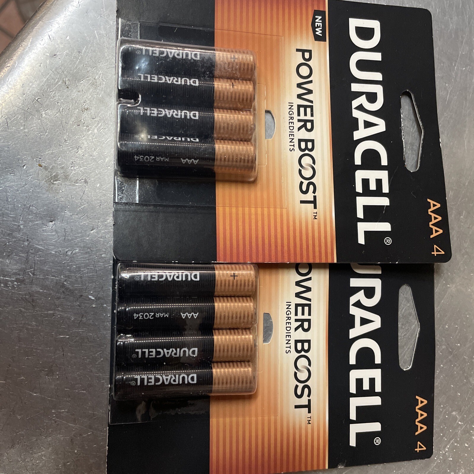 Two Duracell Pack AAA Batteries *NEW* Expiration 2034 FREE SHIPPING
