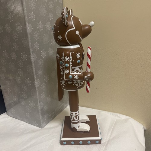 Disney Mickey Mouse Gingerbread Man Nutcracker RARE To Find, Open Box - Picture 6 of 8