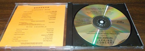 Charlottesville High School Bands 64th Annual Spring Concert Music Audio CD 2004 - Picture 2 of 4