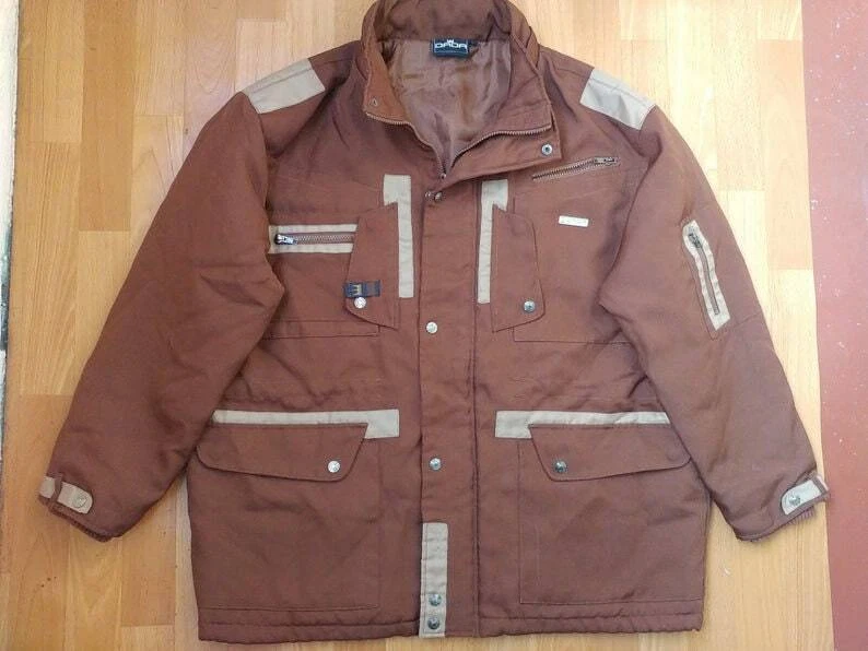 Veste Damani Dada Supreme, marron vintage hip hop années 90 hip hop taille L