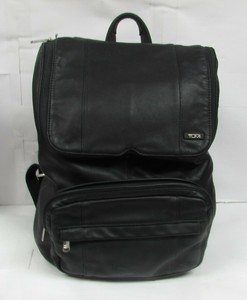 tumi leather backpack