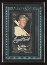 2024 Topps Allen & Ginter X #MA-TO Tony Oliva Mini Framed Auto Black /10