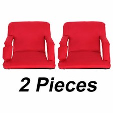 2 PCS Stadium Seats Chairs 5 Reclining Positions for Bleachers Outdoor Camping