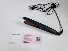 VANESSA PRO Flat Iron Hair Straightener 100% Pure Titanium Flat Iron 1 Inch Used