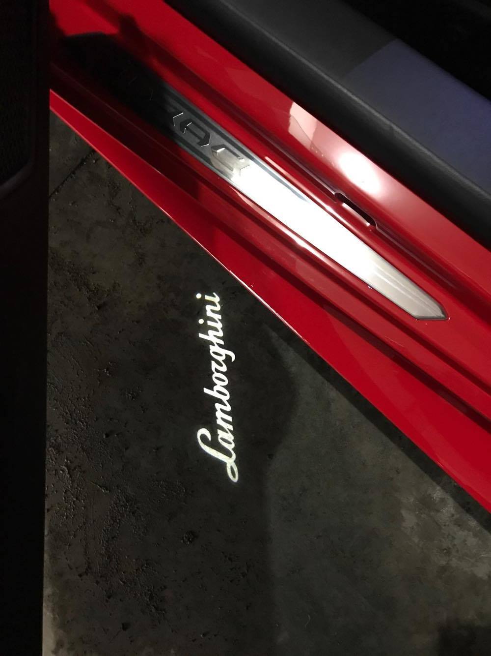 OEM Lamborghini Huracan / Gallardo Door Entry Lights -  Lettering Hologram