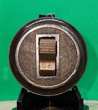 Classic Vintage Rare MONGOMERY WARDS Round Toggle Porcelin Electric Wall Switch