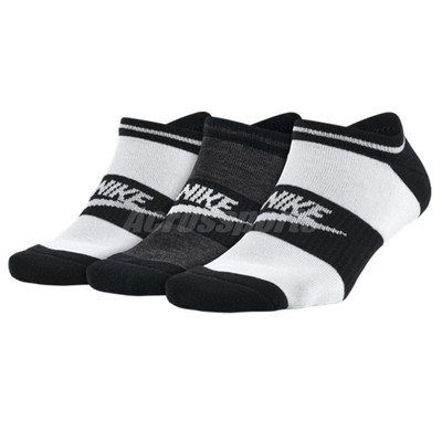 women's nike no show black socks