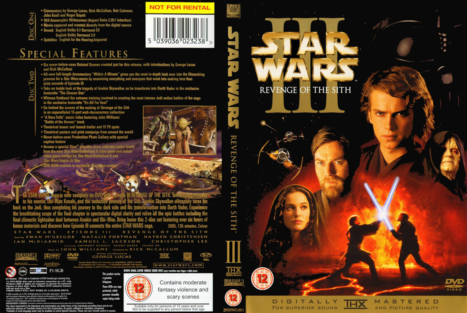 Star Wars Complete Saga DVD Set Trilogy Episode 1 2 3 4 5 6 7 Force ...