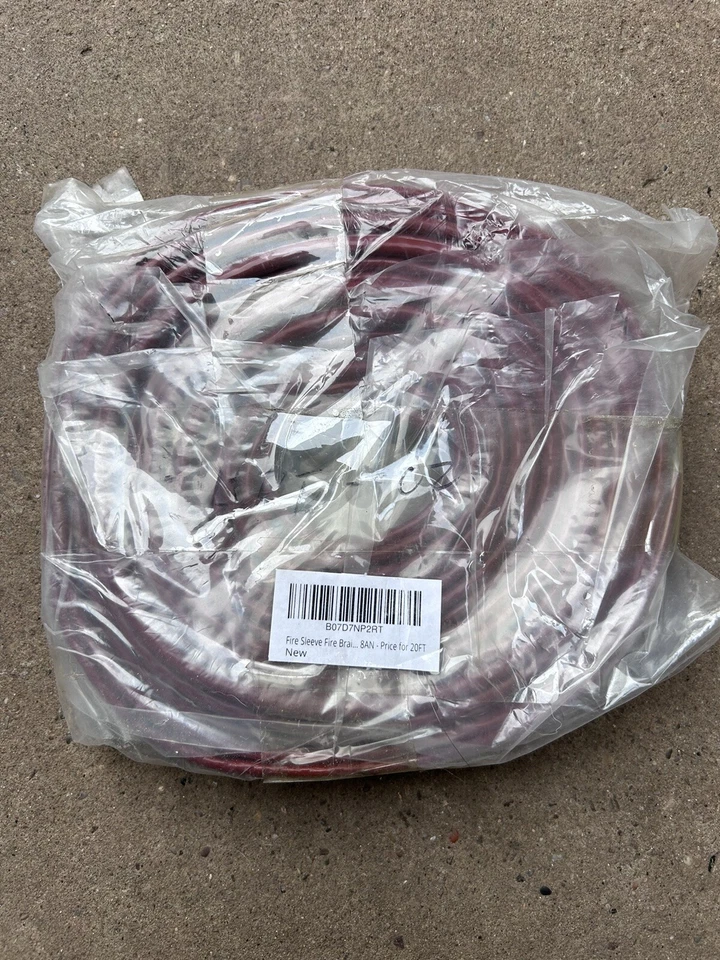 Fire Sleeve Fire Braid Flame Shield 3/4 fits 8AN - Price for 20FT — 第 2/2 张图片