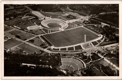 Ansichtskarte - Gesamtansicht vom Reichssportfeld mit Dietrich-Eckardt-Bühne