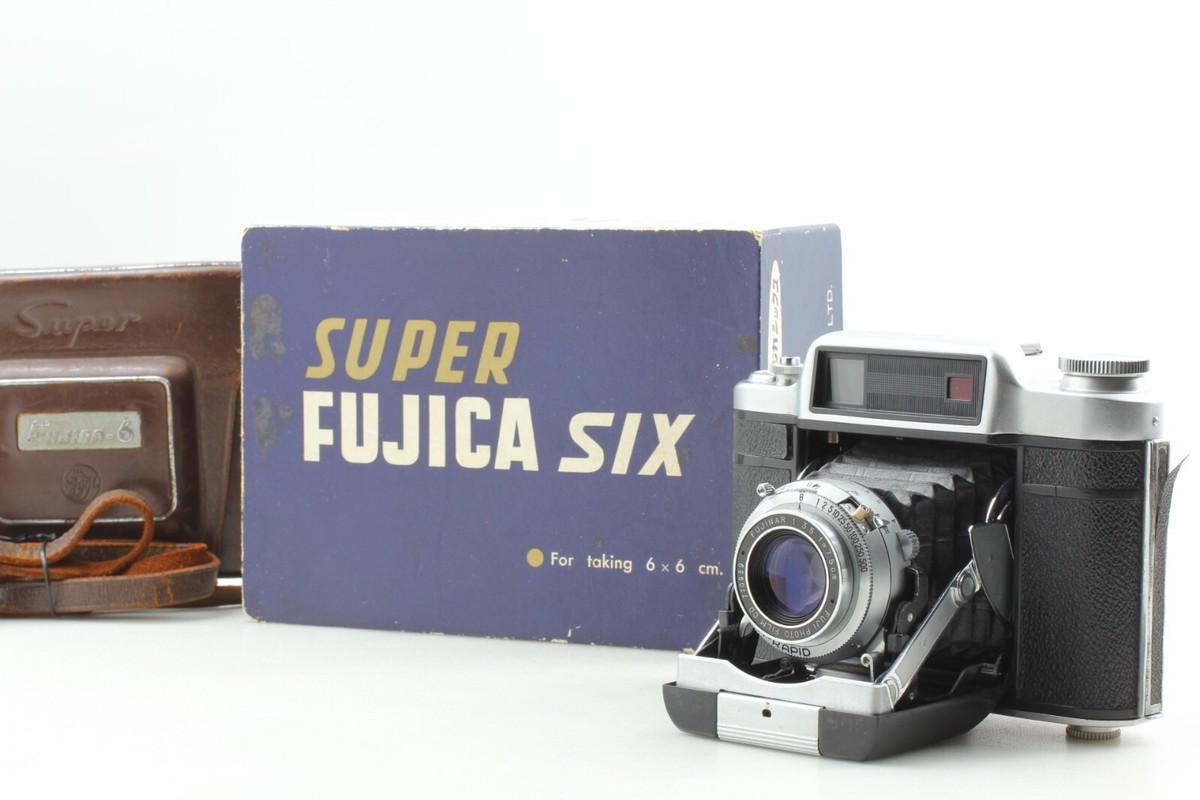Fujica-6 　スーパー6 フィルムカメラ フジフイルム Near MINT w/box】 Fuji Super Fujica 6 SIX 6x6 Midium Format