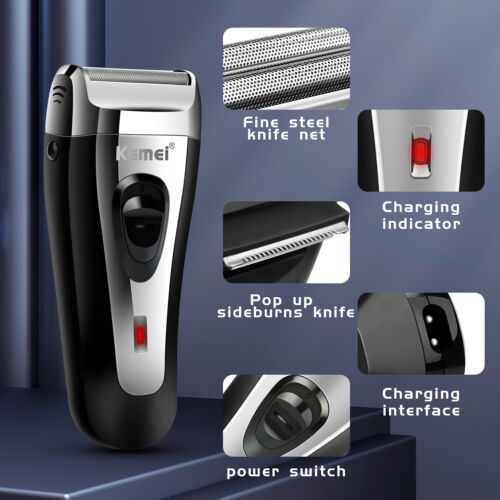 KM-9038 Men's Electric Shaver Trimmer Razor Hair Beard Shaving Machine Fast Ship - Picture 6 of 10