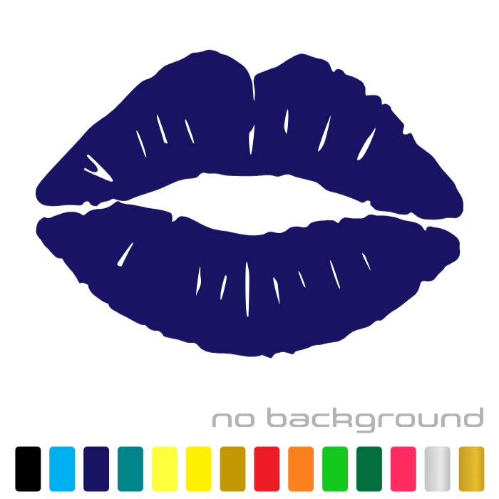 Kiss Lips Mark Vinyl Sticker Die-cut Car Decal Sexy (Color & Size