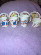 Vintage Sesame Street plastic play dish set