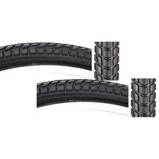 Pack of 2 Sunlite Komfort 26 x 1.95 Clincher Wire 65 Black/Black Reflective