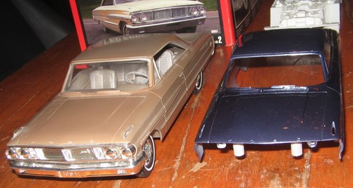 AMT 1964 Ford Galaxie HT Promo Pro Shop & Blueprinter Lot of 2 Painted in 1 Box - Picture 4 of 12