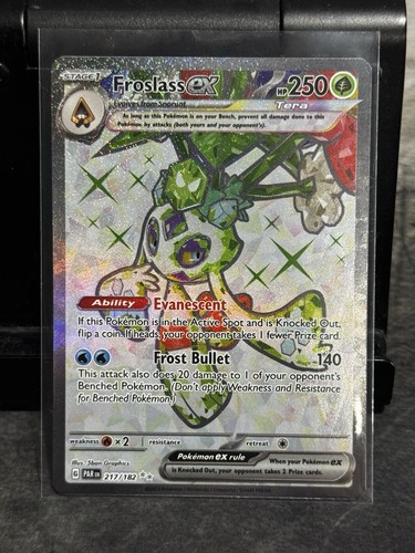 Pokemon TCG Froslass ex 217/182 Paradox Rift Ultra Rare Full Art Holo EN 2023