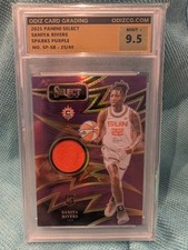 2025 Panini Select WNBA - Sparks Saniya Rivers #SP-SR Purple Prizm /10 (MEM, RC)