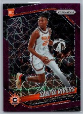 2025 Panini Prizm WNBA SANIYA RIVERS Purple Velocity Prizm RC #131 /59 Sun