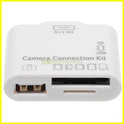 Apple Camera Connection Kit Adapter 5+1 1 USB Anschluss, SD Kartenleser