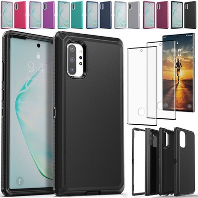 For Samsung Galaxy Note 10 10+ Heavy Duty  Case Hybrid Cover / Screen Protector