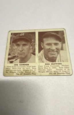 1941 Double Play - R330 Red Ruffing, Joe Gordon #67-68 (RC)