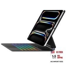 Keyboard Case for iPad Pro 13 Inch M4 2024 / M5 2025 , Ultra-Slim Magic Black