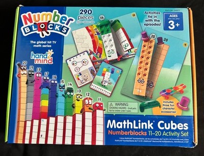 NEW! MathLink Cubes Activity Set (Numberblocks 11-20) - Hand2Mind FACTORY SEAL