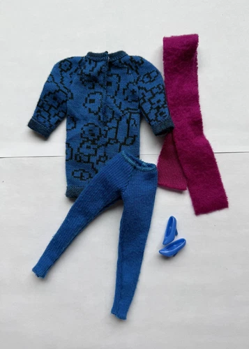 Vintage 1987 Mattel Barbie Sweater Set Outfit #4487