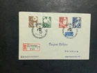 Germany 1953 FDC registered Cover Transport Communication Exhibition Berlin tax