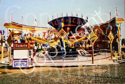 XXL Foto Karussell ROCK'N ROLLER Megadance Bruch Huss 1992 - Kirmes Rieger