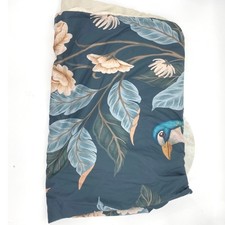 Deny Designs Twin XL Duvet Cover Floral Bird Blue Beige Botanical Bedding