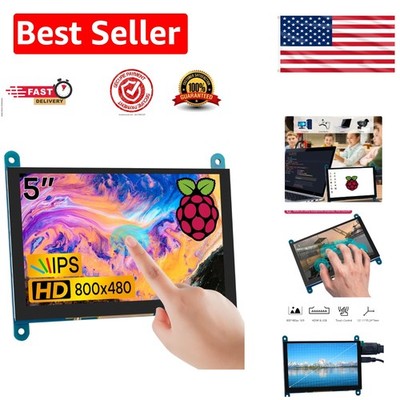 Plug & Play 5-Inch IPS LCD Touch Display with HDMI for Raspberry Pi & Windows