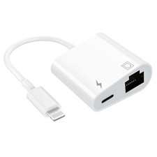 Lightning to Ethernet Adapter RJ45 LAN Network Adapter for iPhone iPad