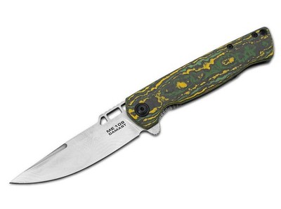 Böker Plus ME 109 Damast Messer Taschenmesser Kohlefaser Griff