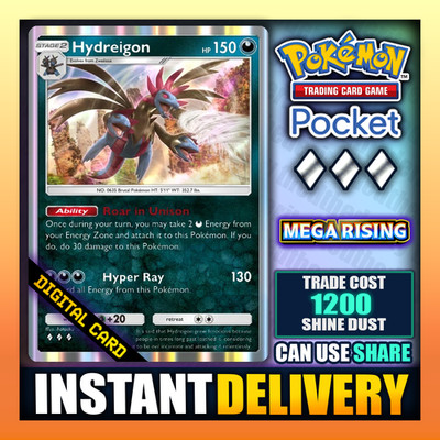 Pokemon TCG Pocket - Hydreigon - Diamant   Mega Rising - Englisch - Fast Trade  