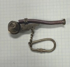 Vintage Navy Boatswain Pipe Whistle Metal Brass