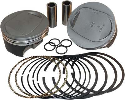 KB PERFORMANCE Piston Kit - 4.125'' +0.010'' - 10.0:1 CR - 96''-103'' Twin Cam Bored