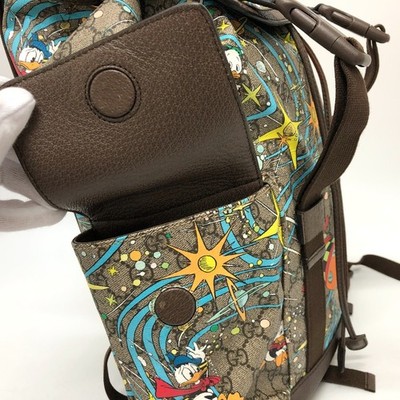 GUCCI 645051 GG Supreme Donald Duck DISNEY Backpack | eBay