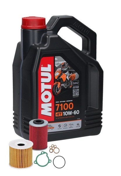 kmx24 ÖLwechsel Set Passt An KTM LC4 89-01 ÖLfilter/Microfilter+Motul 7100 10W60-image