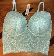 Cosabella Pret-a-Porter Padded Floral Lace Pushup Bustier TopSize 34E NWT