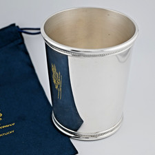 Sterling Silver Scearce Mint Julep Cup LBJ Lyndon B Johnson Kentucky ~no mono